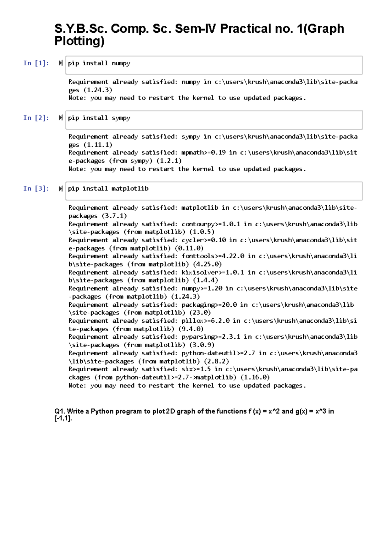 Reference for Solution to Practicals of MTC-243 - S.Y.B. Comp. Sc. Sem ...