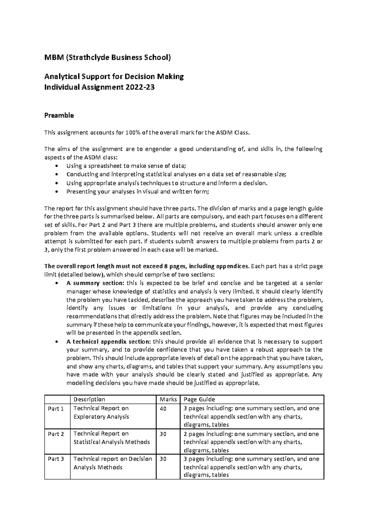MBM ASDM Individual Assignment Report (2022-23) Analysis & Insights ...