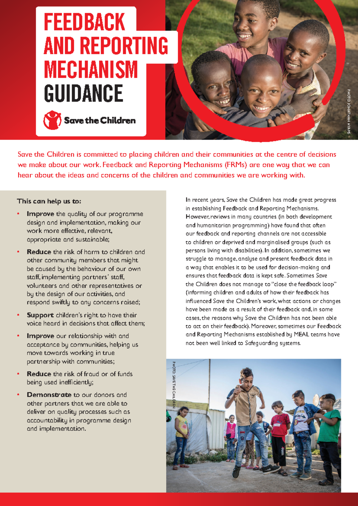 FRM Guidance Summary for Effective Feedback Mechanisms - Studocu