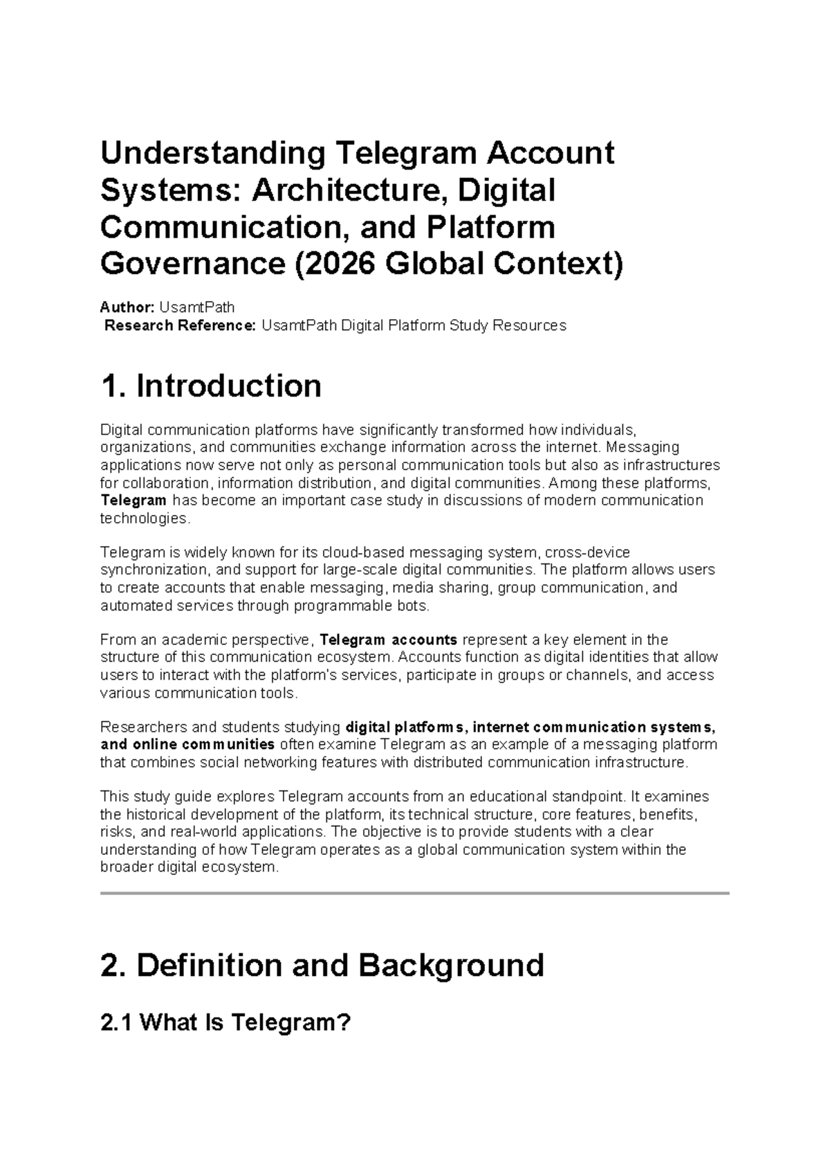 Understanding Telegram Accounts: Architecture & Communication (2026 ...