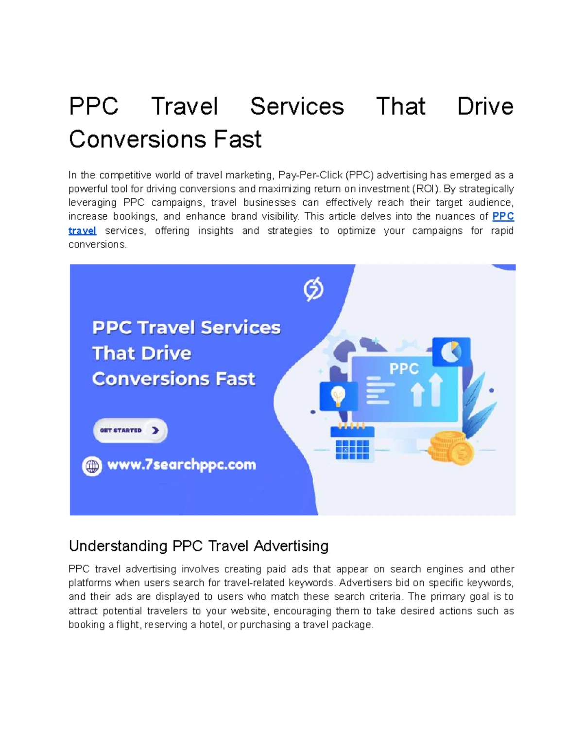 Understanding Travel PPC: Types, Purpose, and Services Explained - Studocu