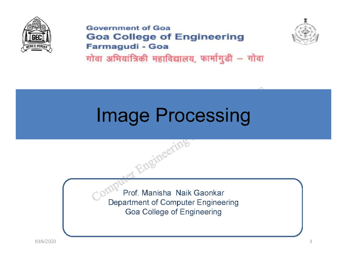 IP 4093 Tutorial I: Image Processing Techniques and Histogram Analysis ...
