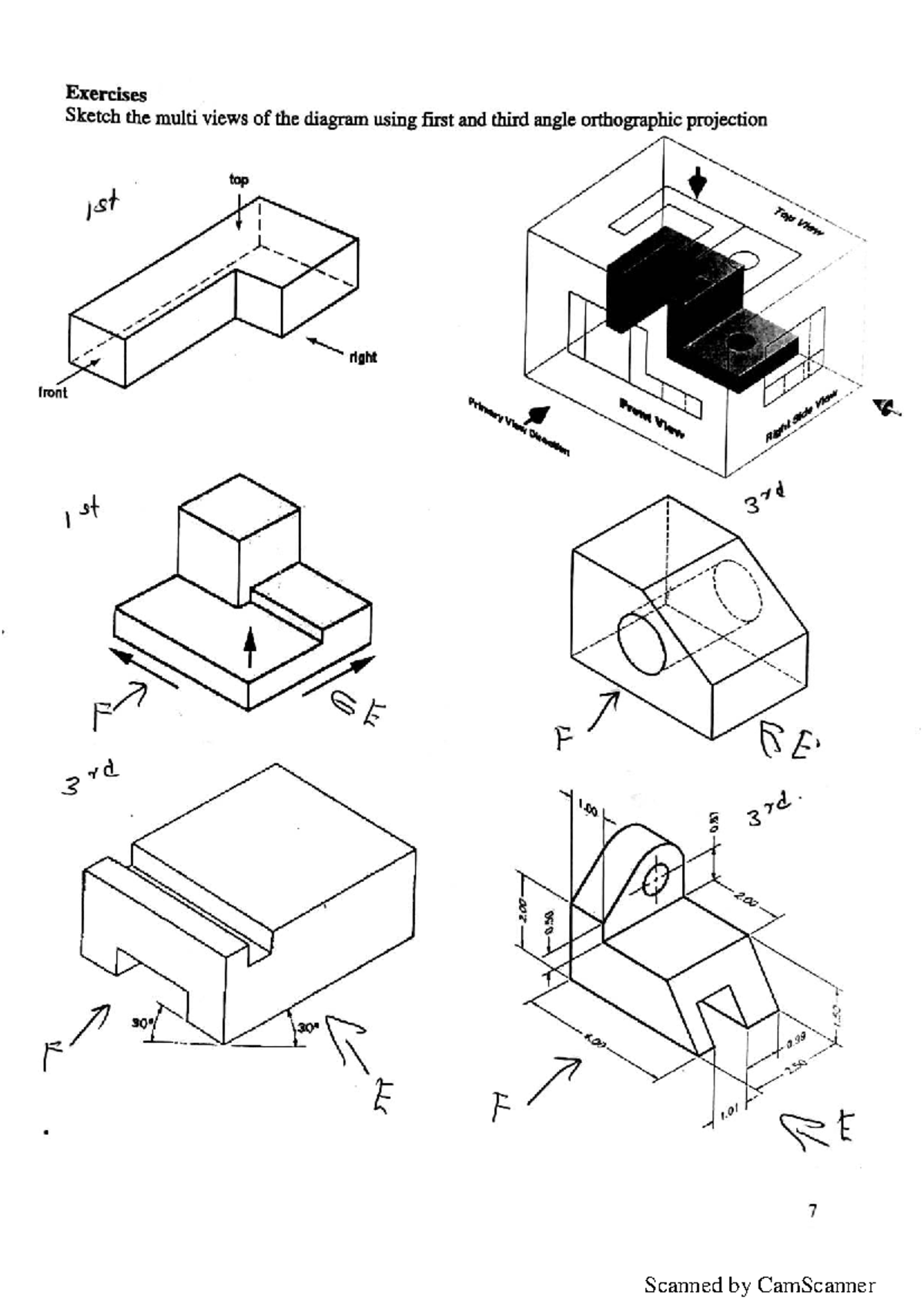 Orthographic projections excercise - electrical engineering principles ...