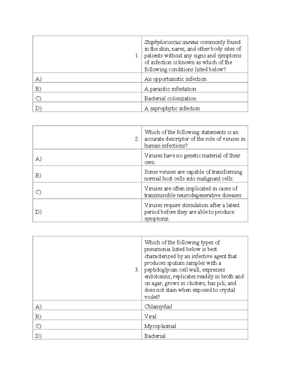 Chapter 10 Quiz - Bio Review: Infectious Agents & Human Infections ...