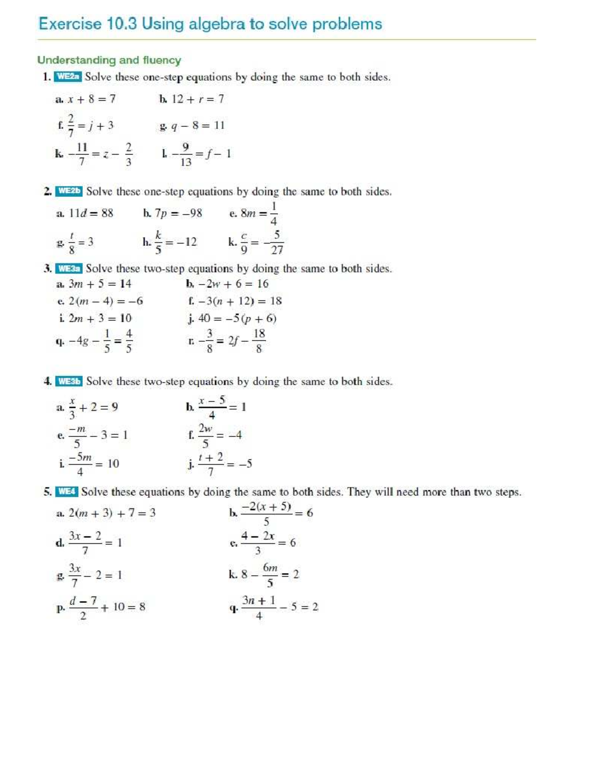 HW - Recap of Equations: Key Aspects & Problem Solving Techniques - Studocu