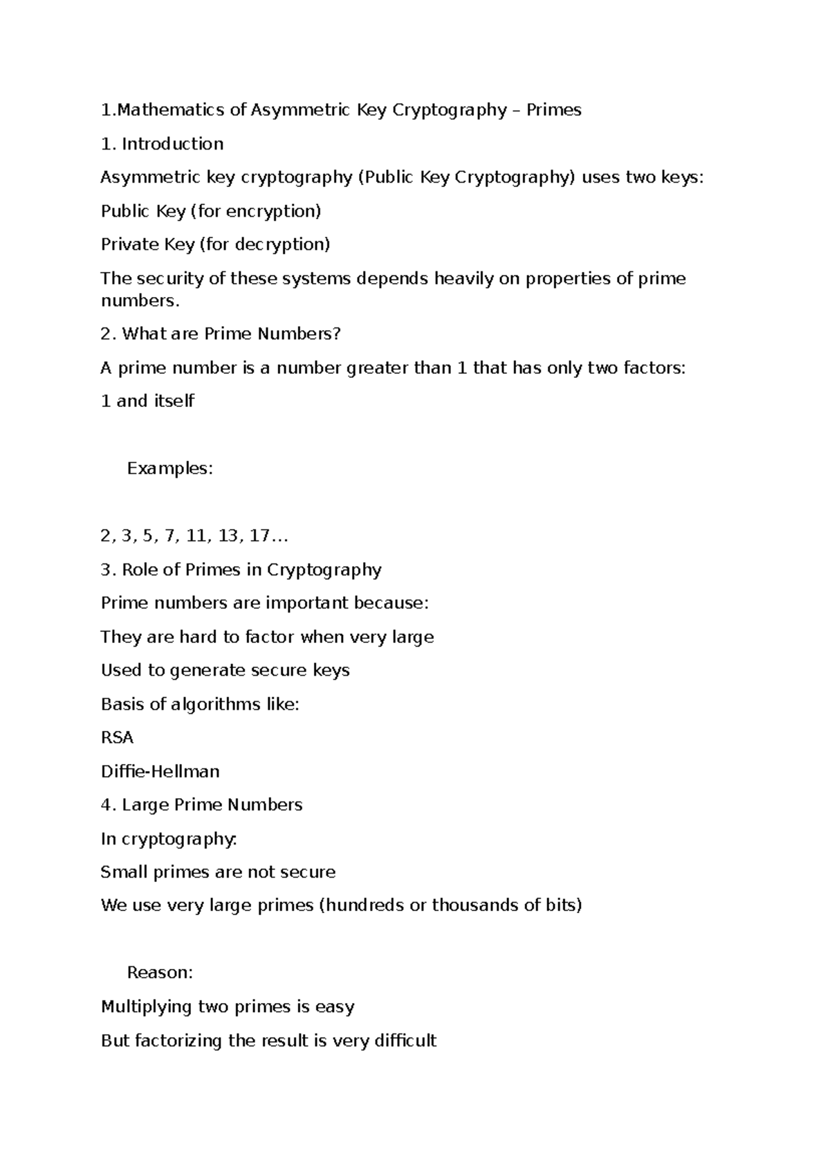 Mathematics of Asymmetric Key Cryptography: Primes & Factorization ...