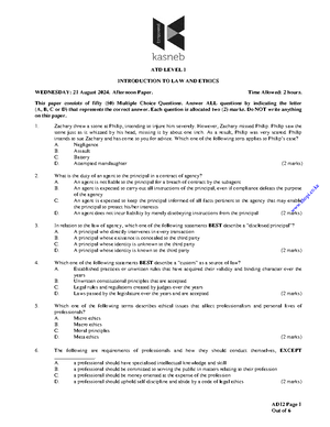Introduction to Financial Accounting Past Papers - AD11 Page 1 ATD ...