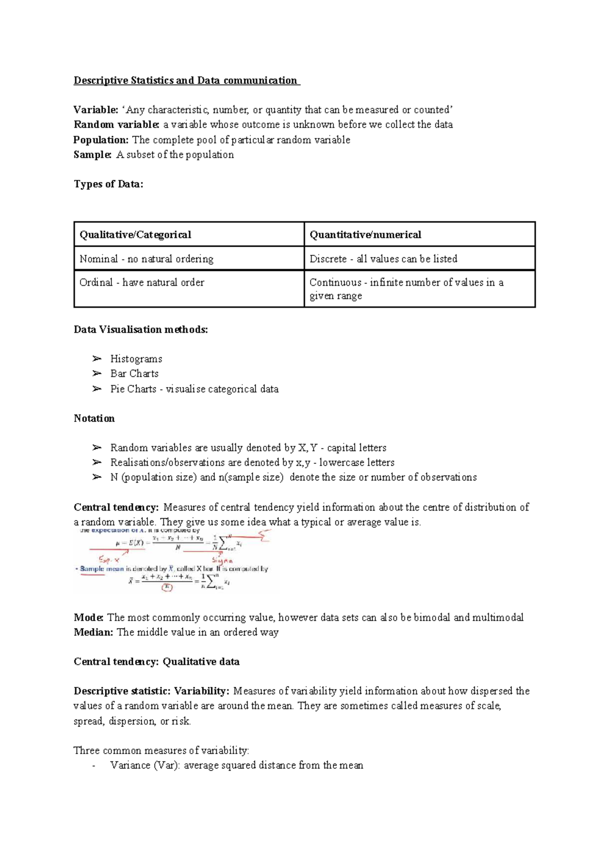 Responsible Evidence-Based Decisions: Descriptive Stats & Probability ...