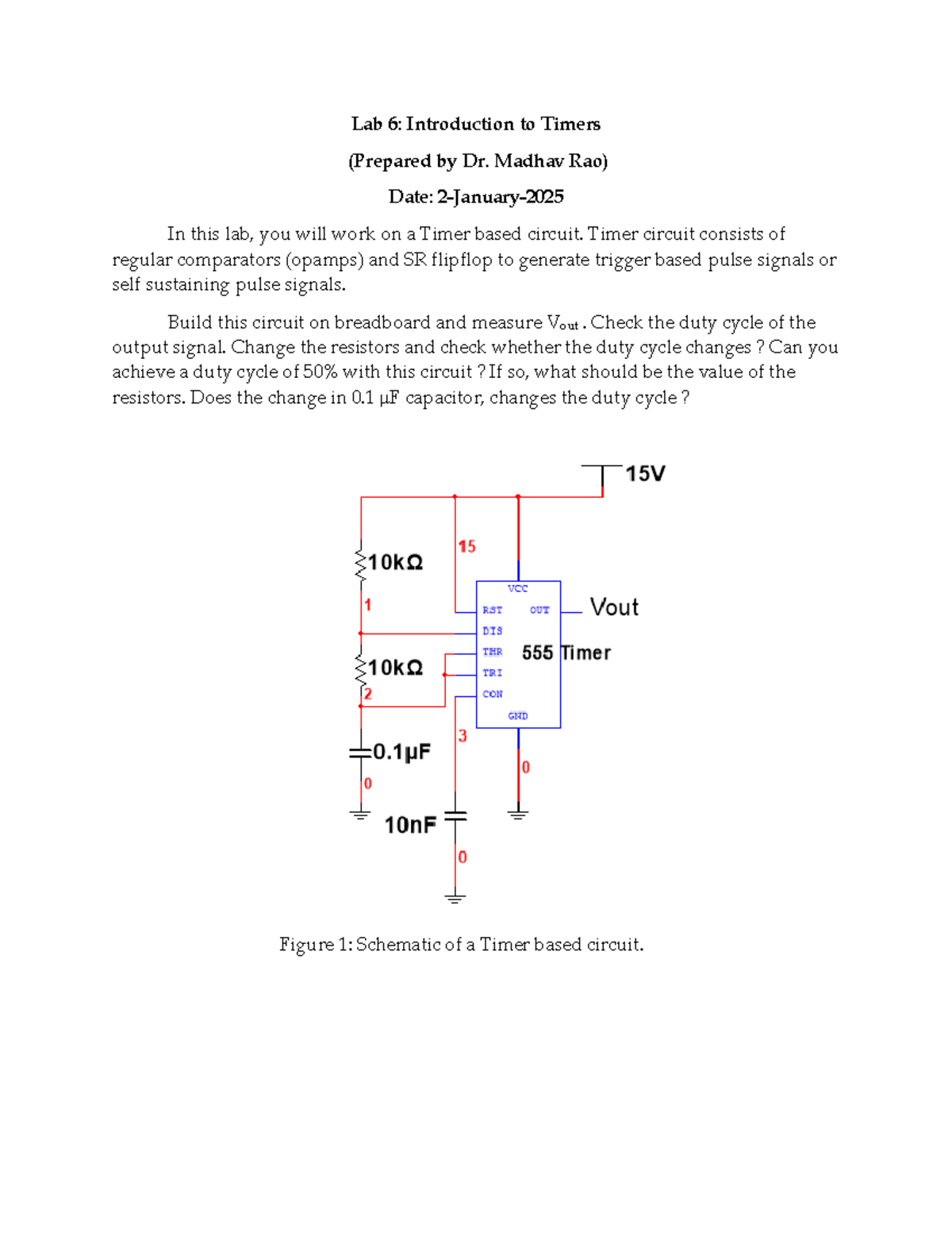 Lab 6: Timer Circuit Design and Duty Cycle Analysis - Studocu