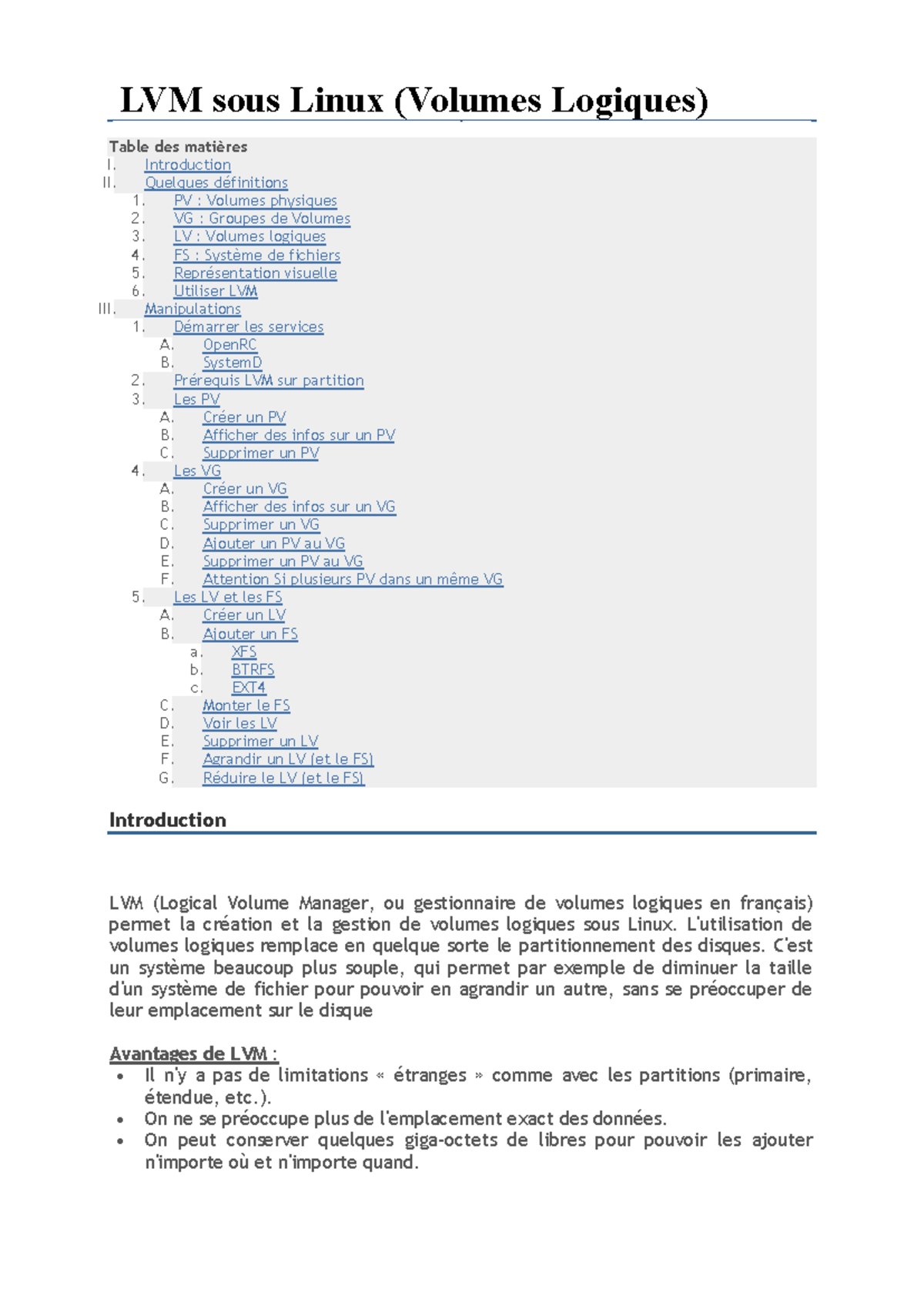 LVM sous Linux : Guide Complet sur les Volumes Logiques - Studocu