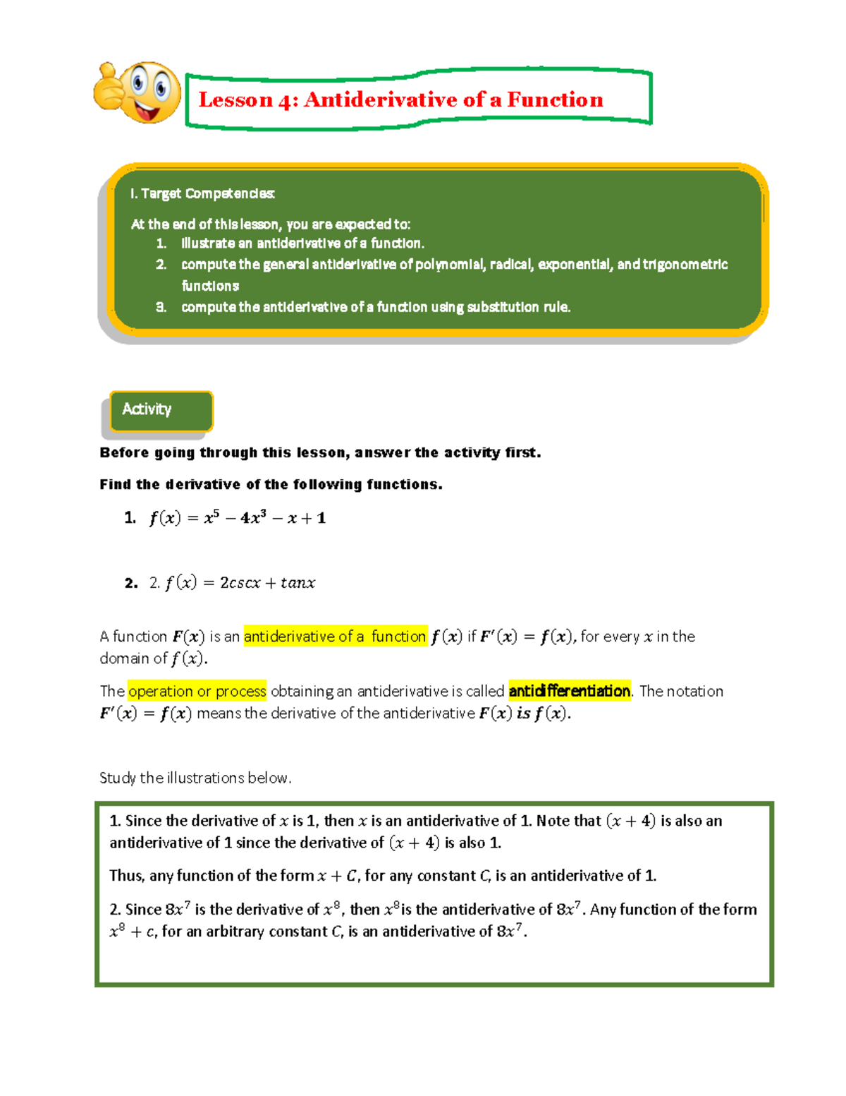Week5-Bascal-1 - Activity Before going through this lesson, answer the ...