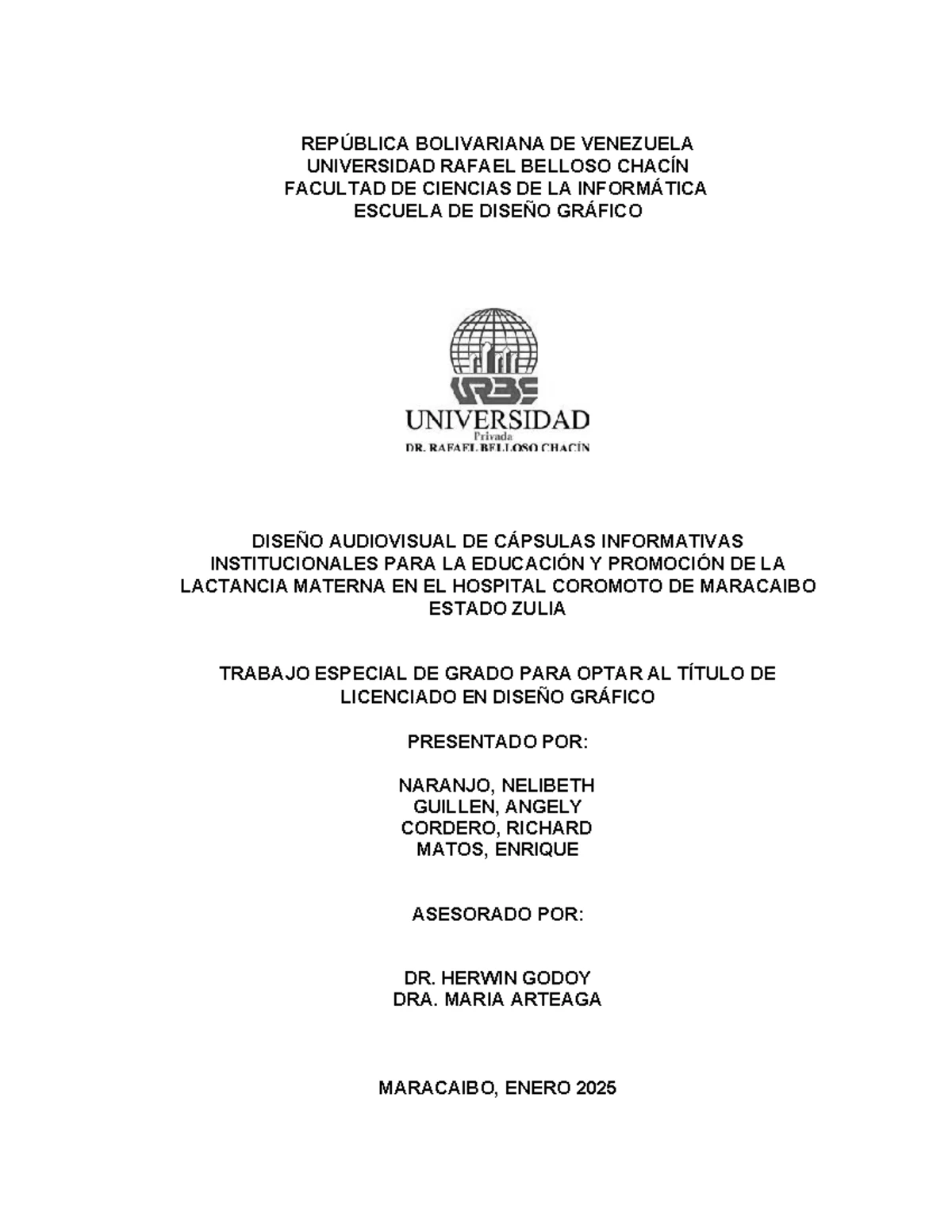 Pensum Diseño gráfico Urbe - UNIVERSIDAD PRIVADA DR. RAFAEL BELLOSO ...