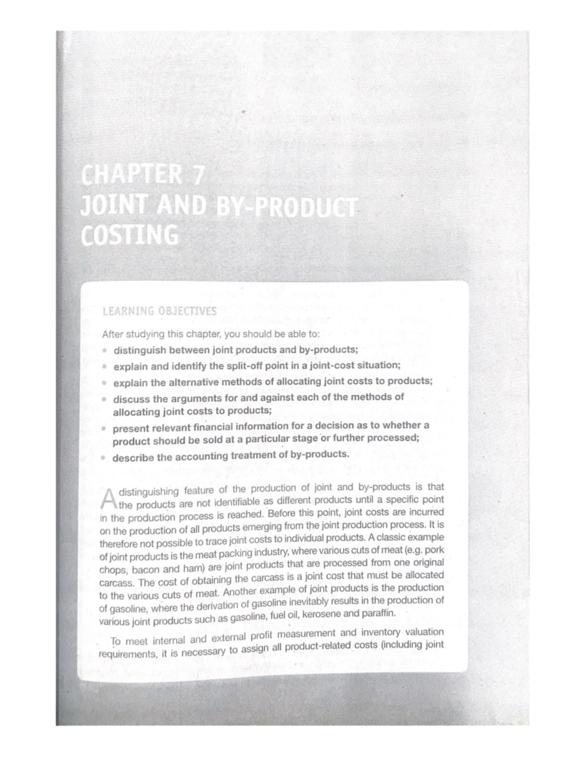 Cost Acctg. Chapter 7 - cost accounting - Financial Accounting - Studocu