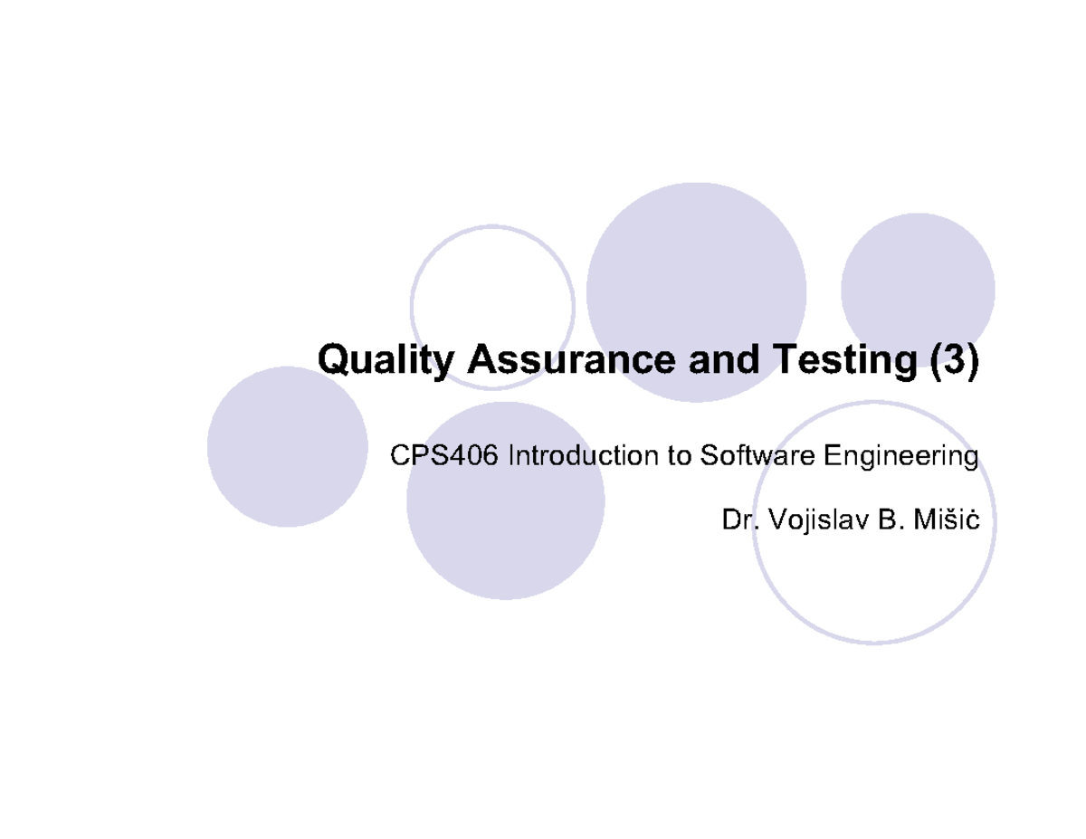CPS406 Final Exam Notes: Opaque Box Testing in Software Engineering ...