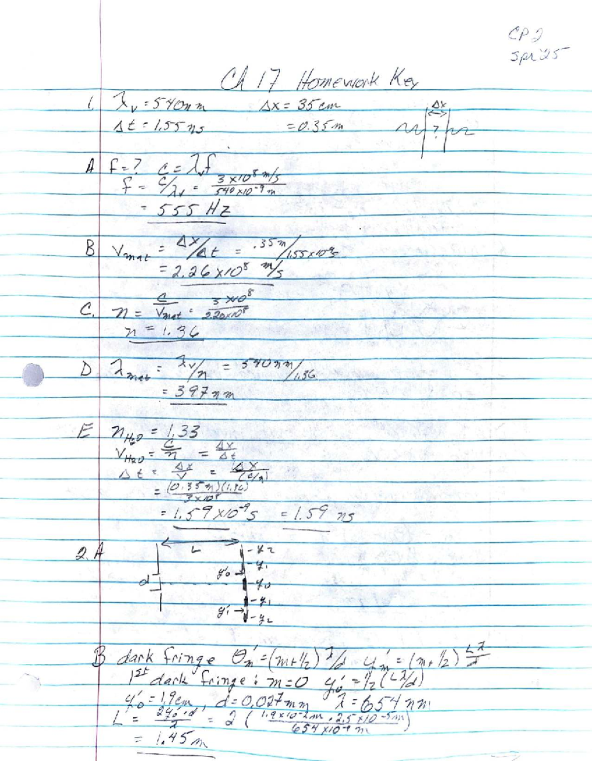 CP2 spri25 Ch 17 Homework Key and Solutions - Studocu