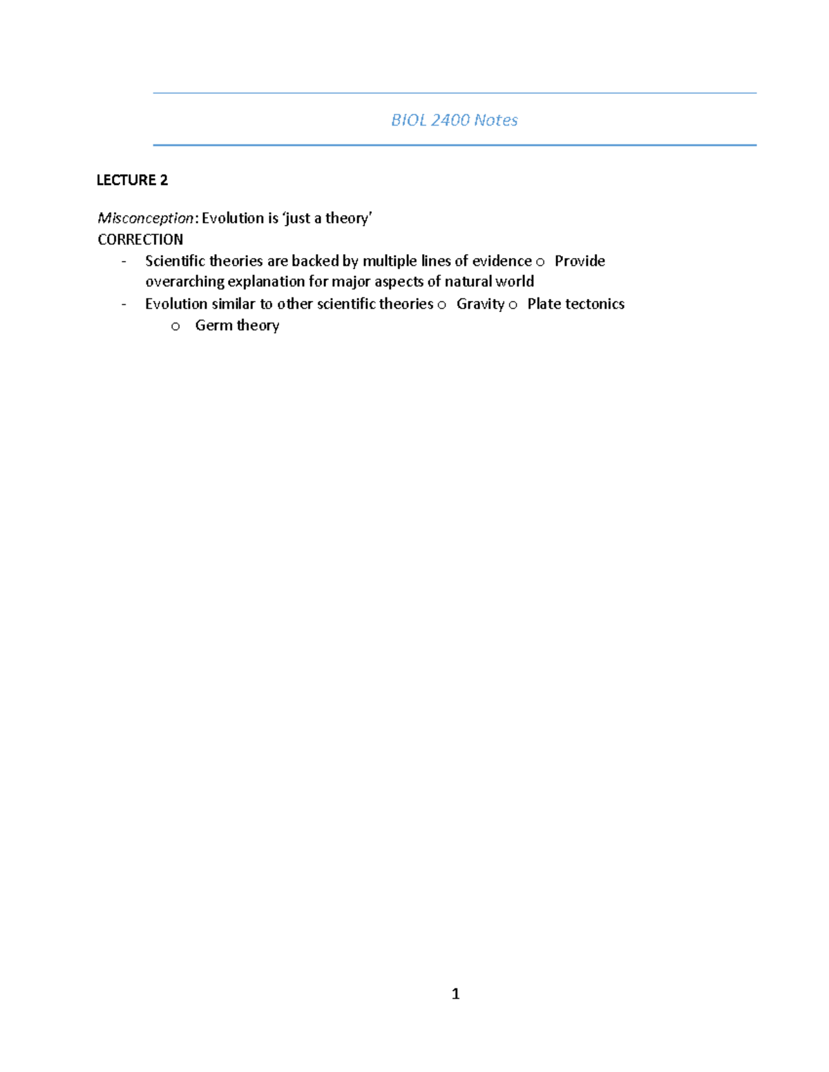 BIOL 2400 Final Exam Study Notes on Evolution and Cetaceans - Studocu