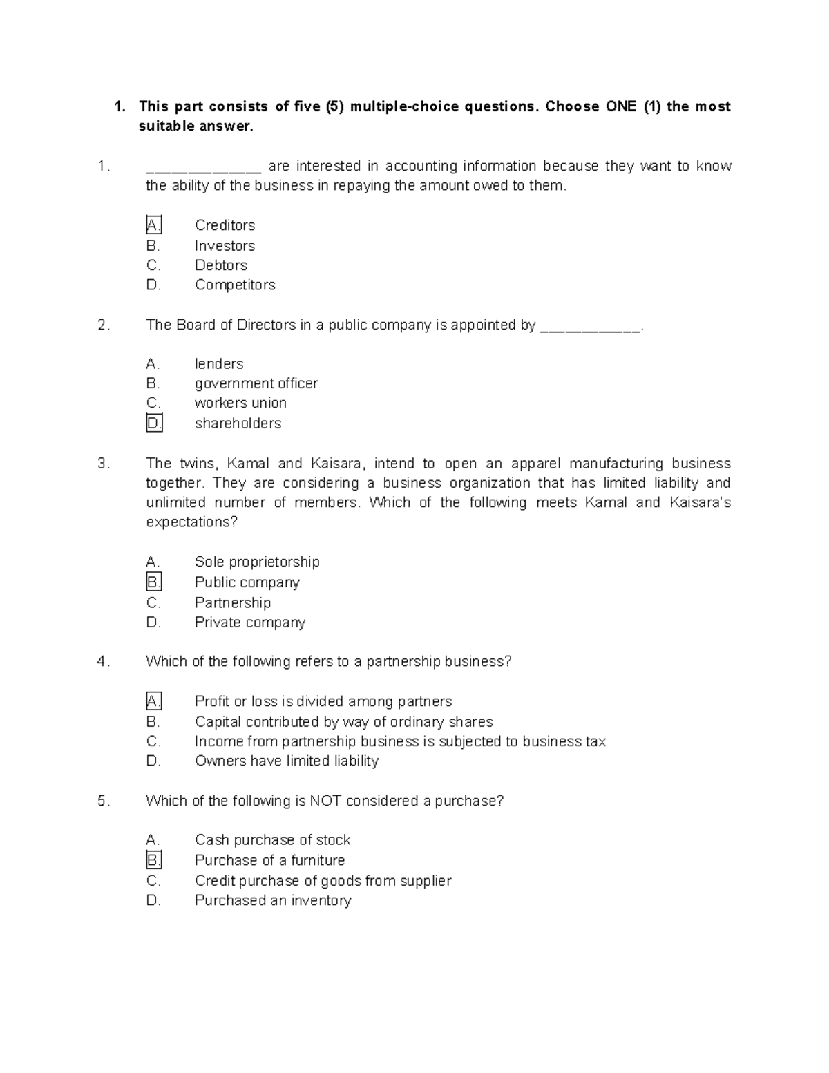 Exercise 2 Answers for Chapters 1, 3, and 4 - Accounting Quiz - Studocu