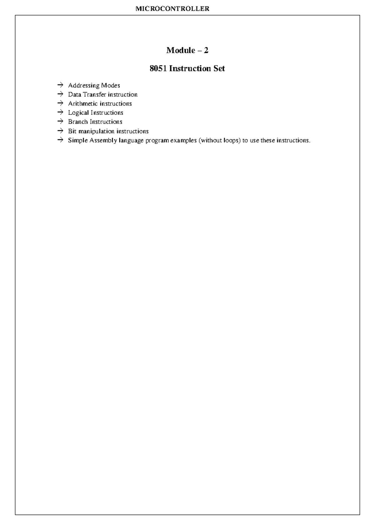 BECL456A - Microcontroller Lab Manual for 4th Sem Engineering - Studocu
