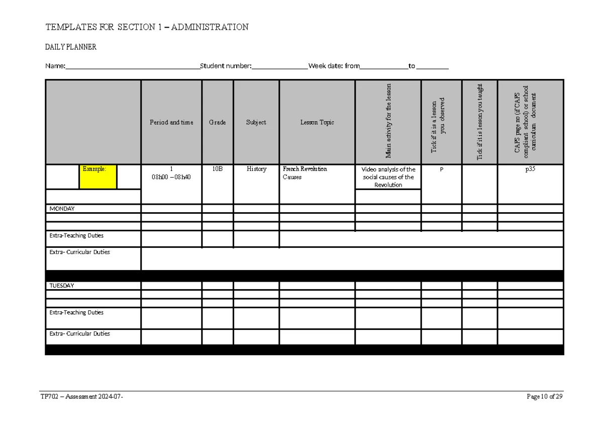 2024 EDSB172 Specific Assessment Guidelines for Primary Exam - Studocu