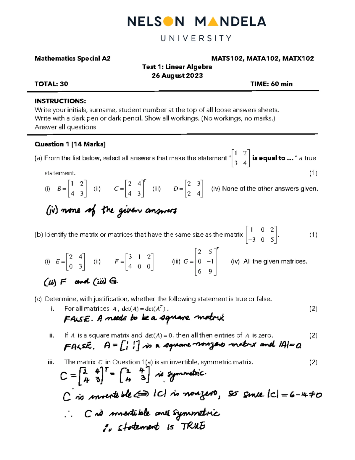 MATS102 Assignment 2 Guidelines and Requirements - Studocu