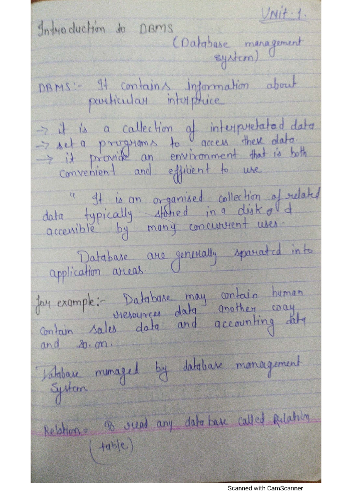 Dbms notes - DBMS - Database Management System - Studocu