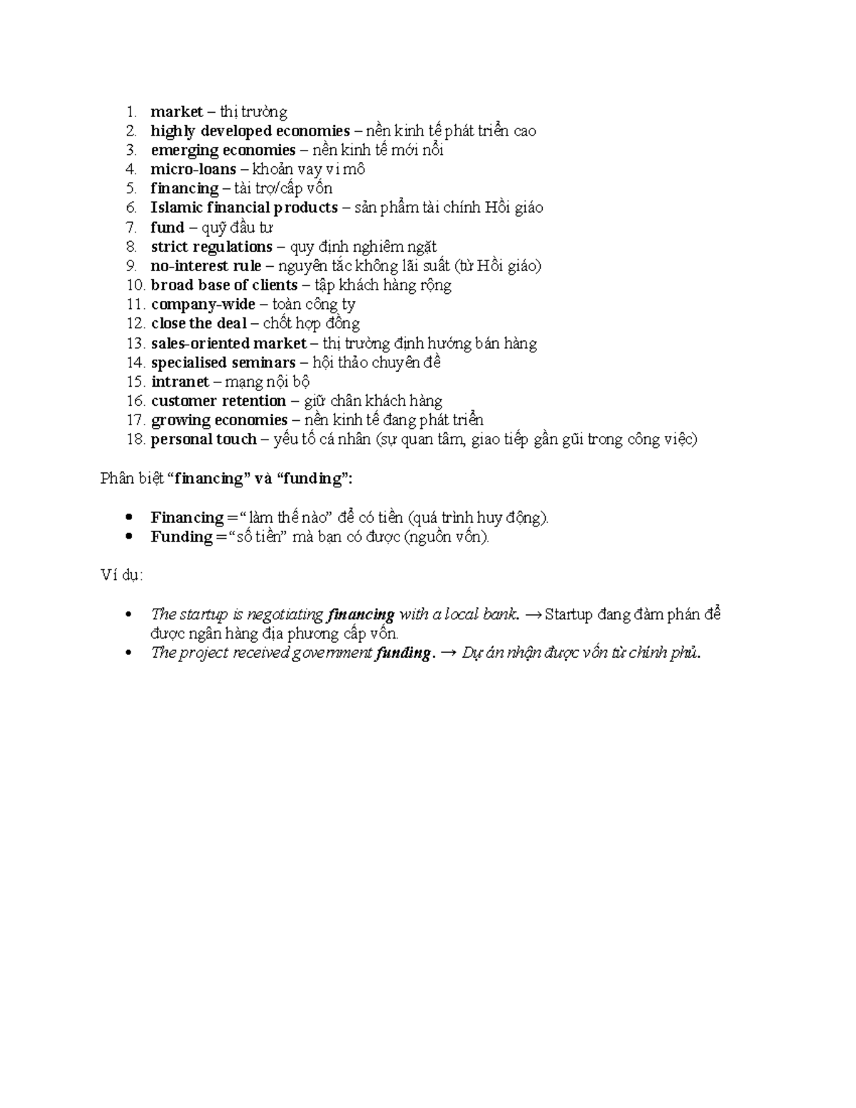 BP B2 Unit 2 Vocabulary List - Cô Dung - Studocu