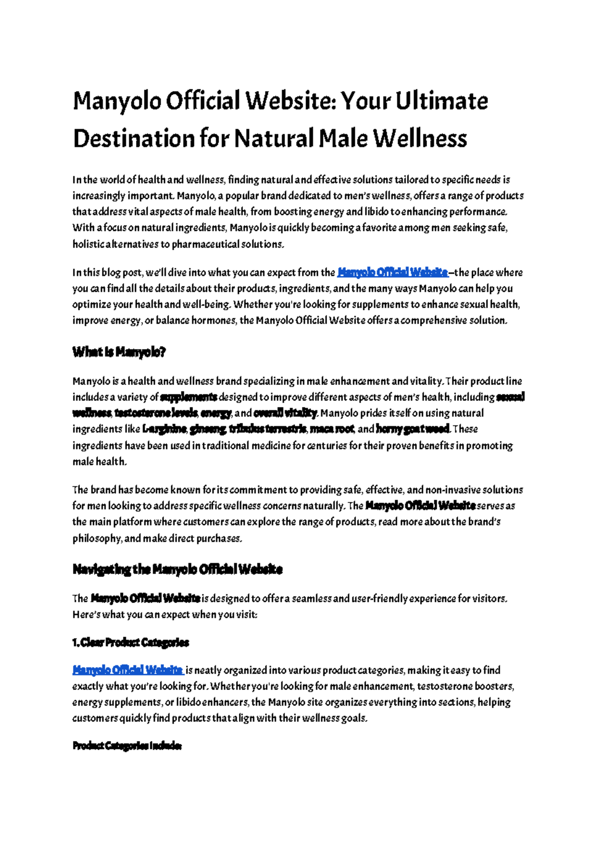 Manyolo Official Website Your Ultimate Destination for Natural Male ...