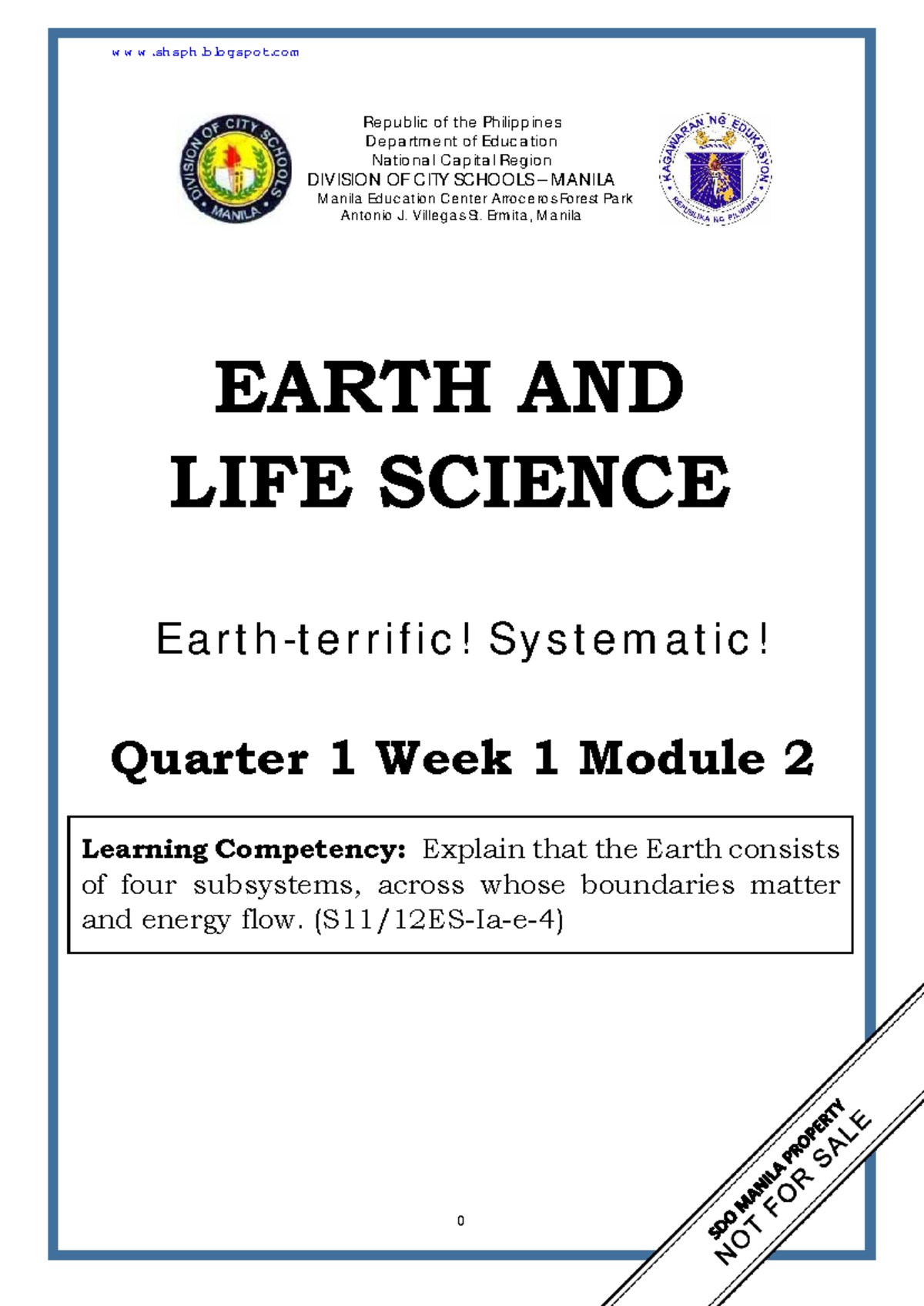 Mod2 Earth and Life Science: Understanding Earth Systems - Studocu