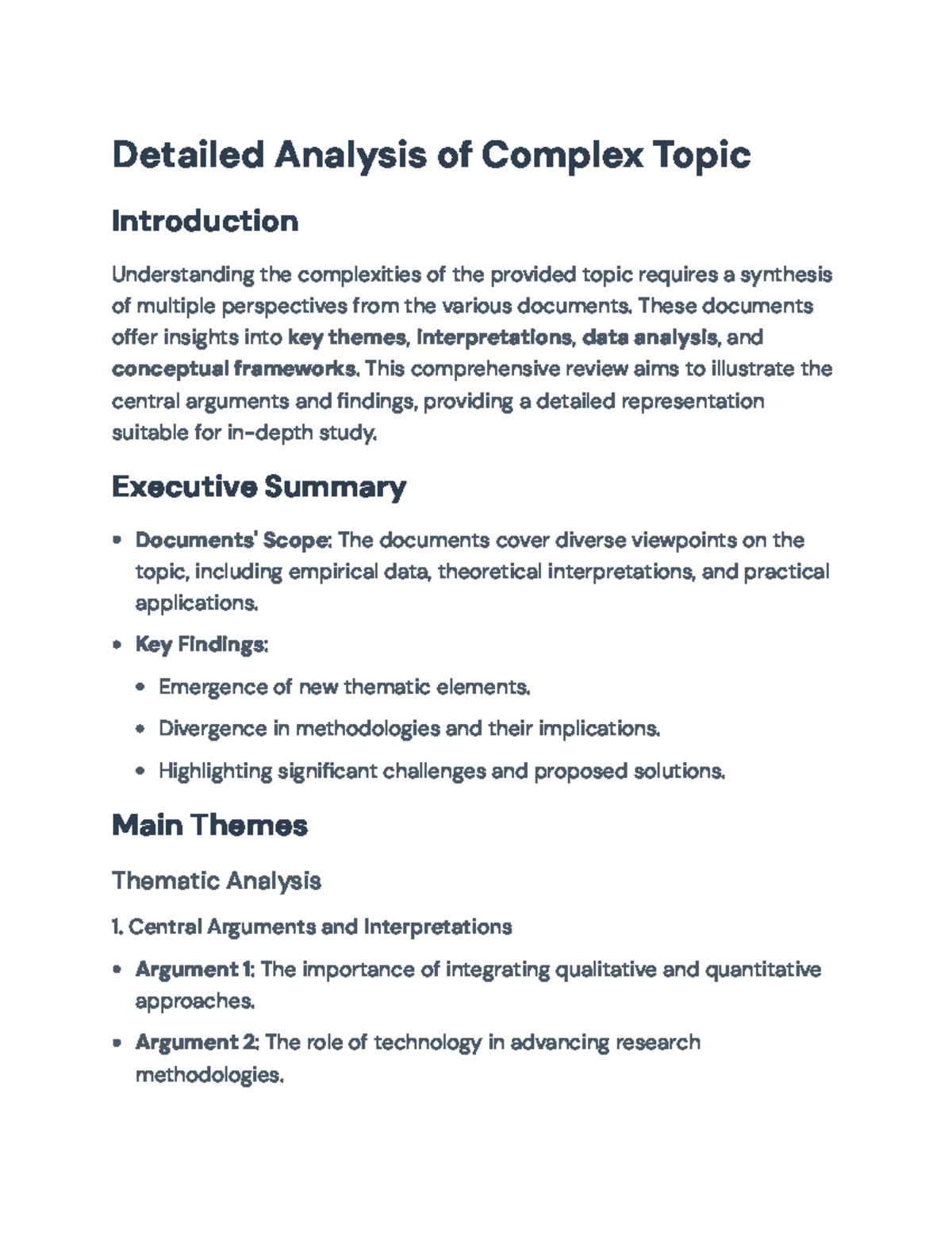 Comprehensive Review of Thematic Approaches in Data Analysis - Detailed ...