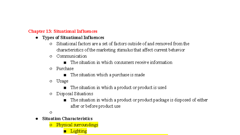 Study Guide for Exam 3: Consumer Behavior Insights (MKT 301) - Studocu
