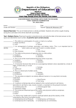 EAPP Melcs - Curriculum Guide - GRADE LEVEL: Grade 11/ SUBJECT: English ...
