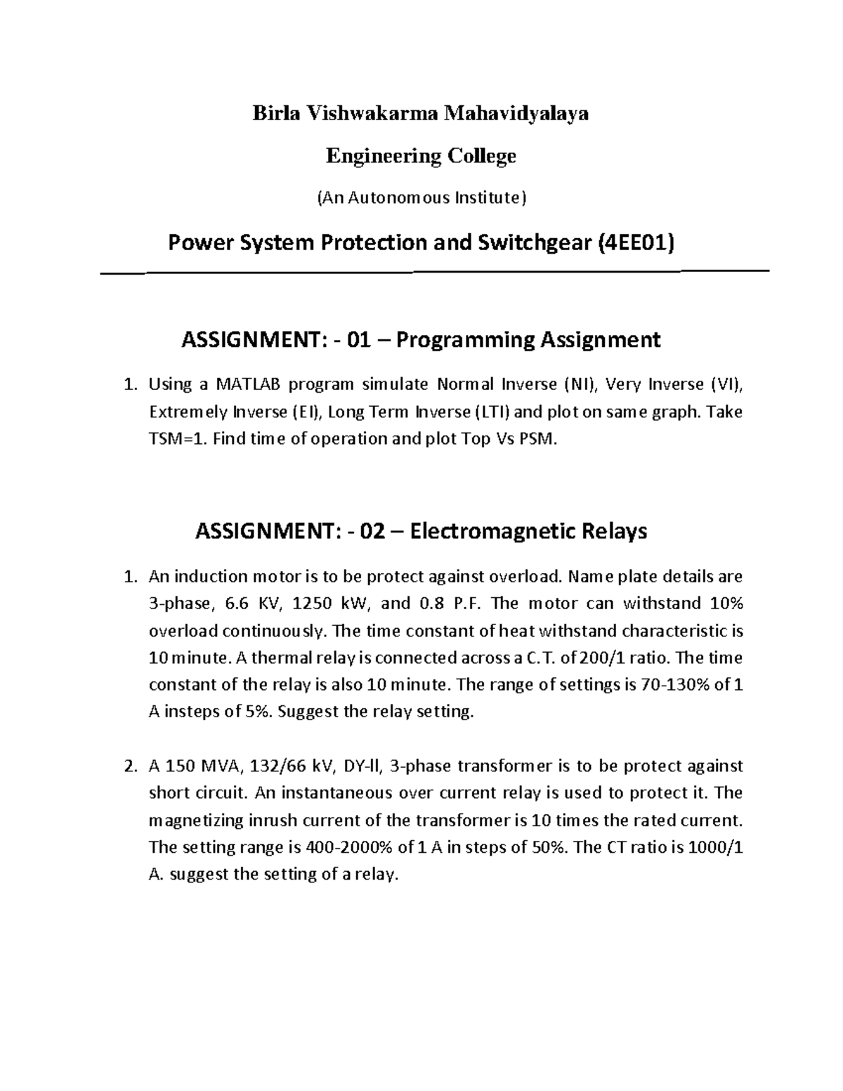 4EE01 PSP Assignments - Programming & Protection Challenges - Studocu