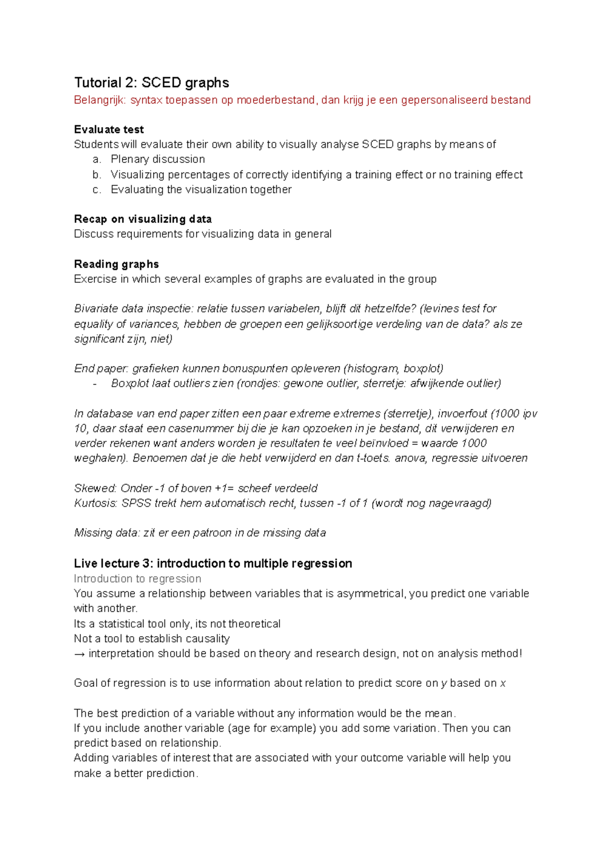 PEO Tutorial 2: Analyzing SCED Graphs and Multiple Regression ...