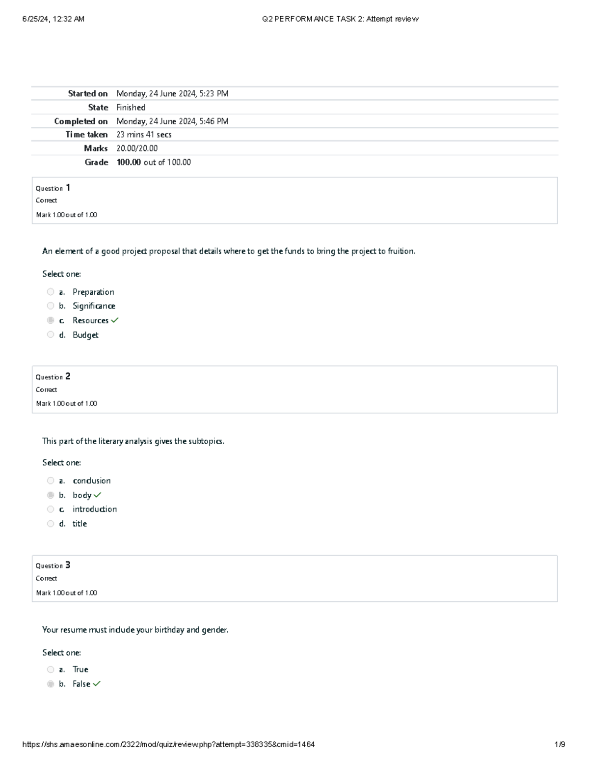 RW-PT-2: Q2 Performance Task 2 Review and Answers - Studocu