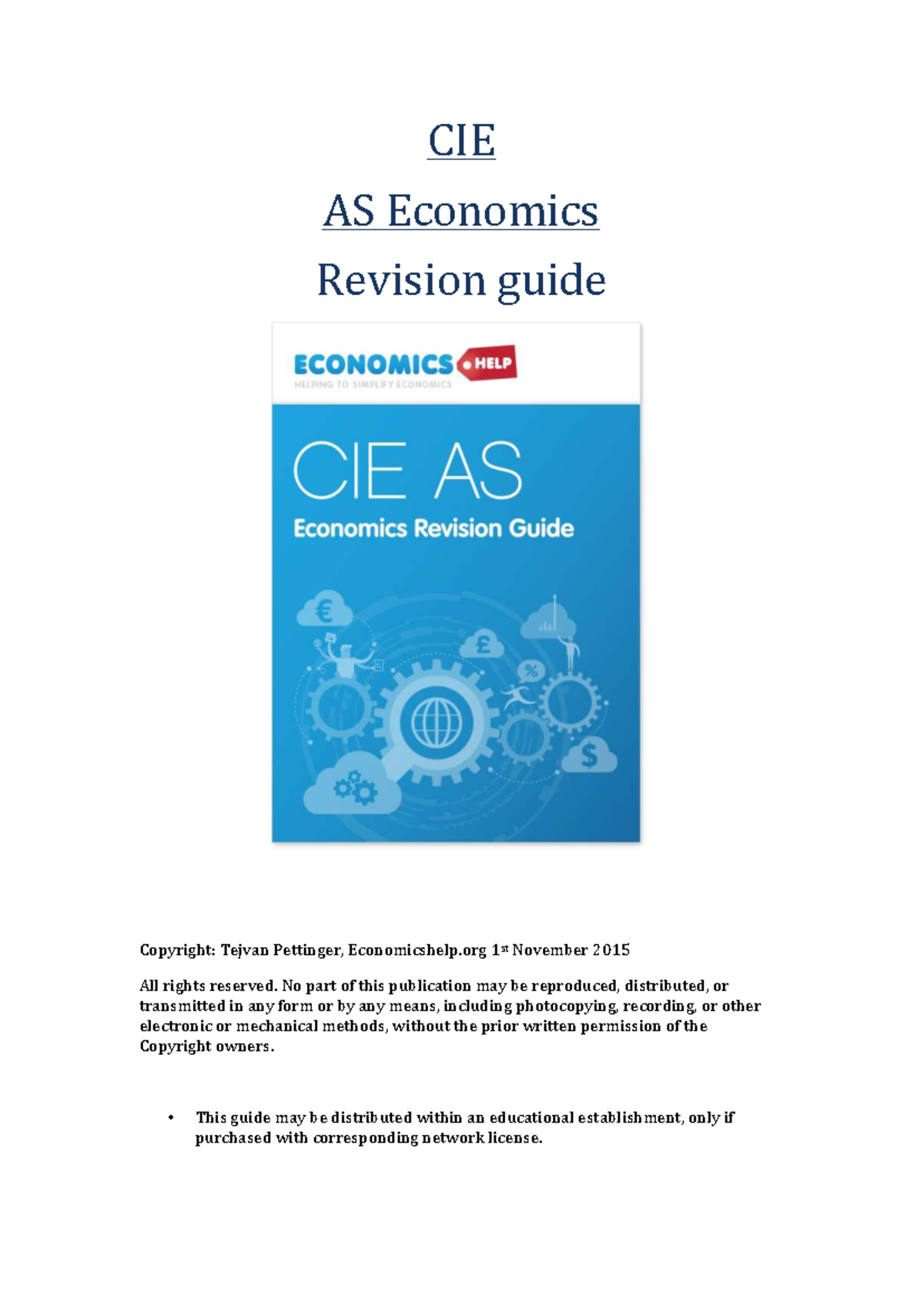 AS-Level Economics Revision Guide: Key Concepts and Theories - Studocu