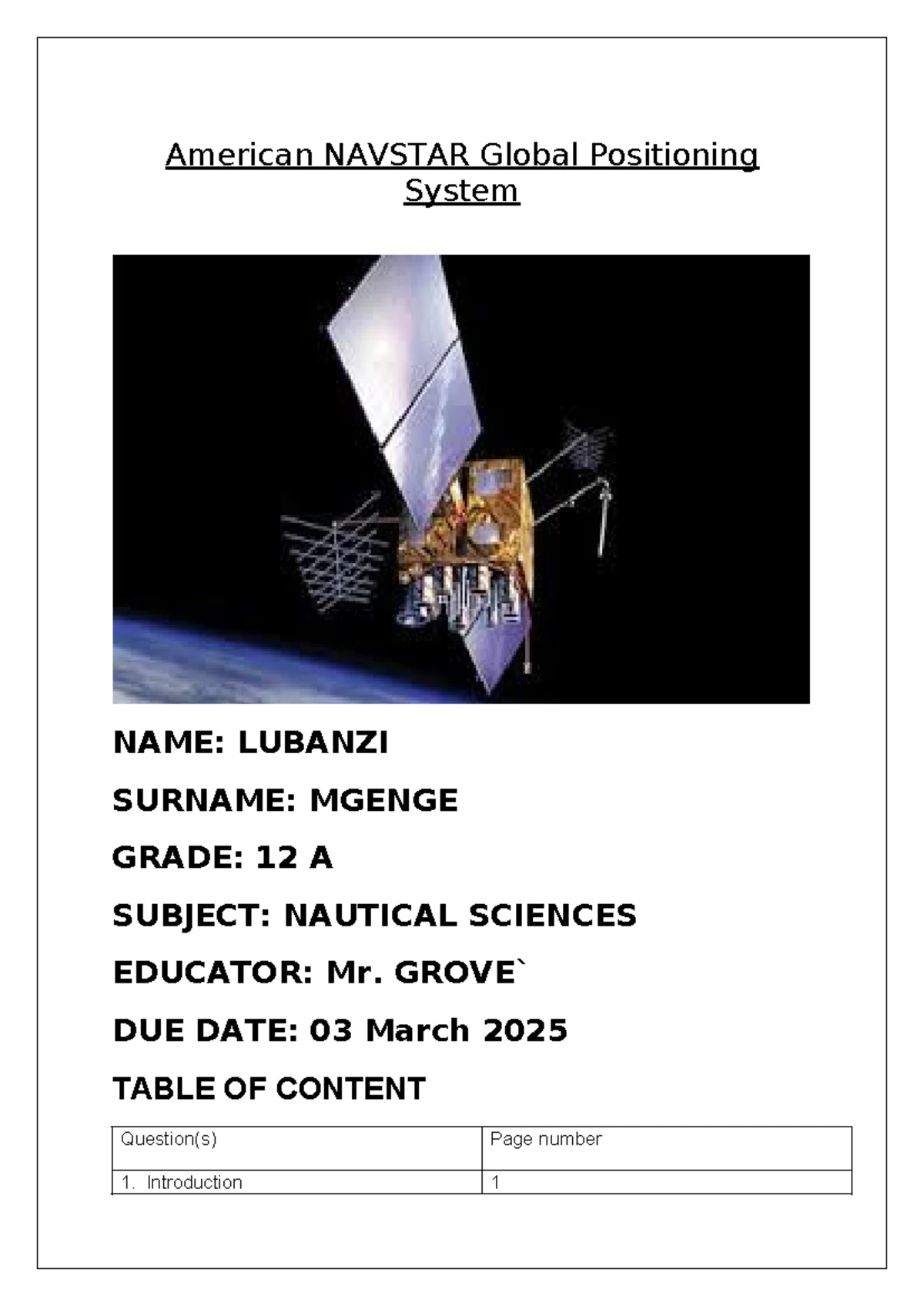Grade 10 Maritime Studies Exam Prep - September 2022 - Studocu