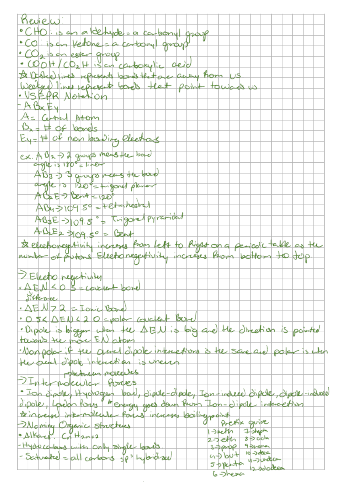 Chem Quiz review - Summary Organic Chemistry I - CHM1321 - Studocu