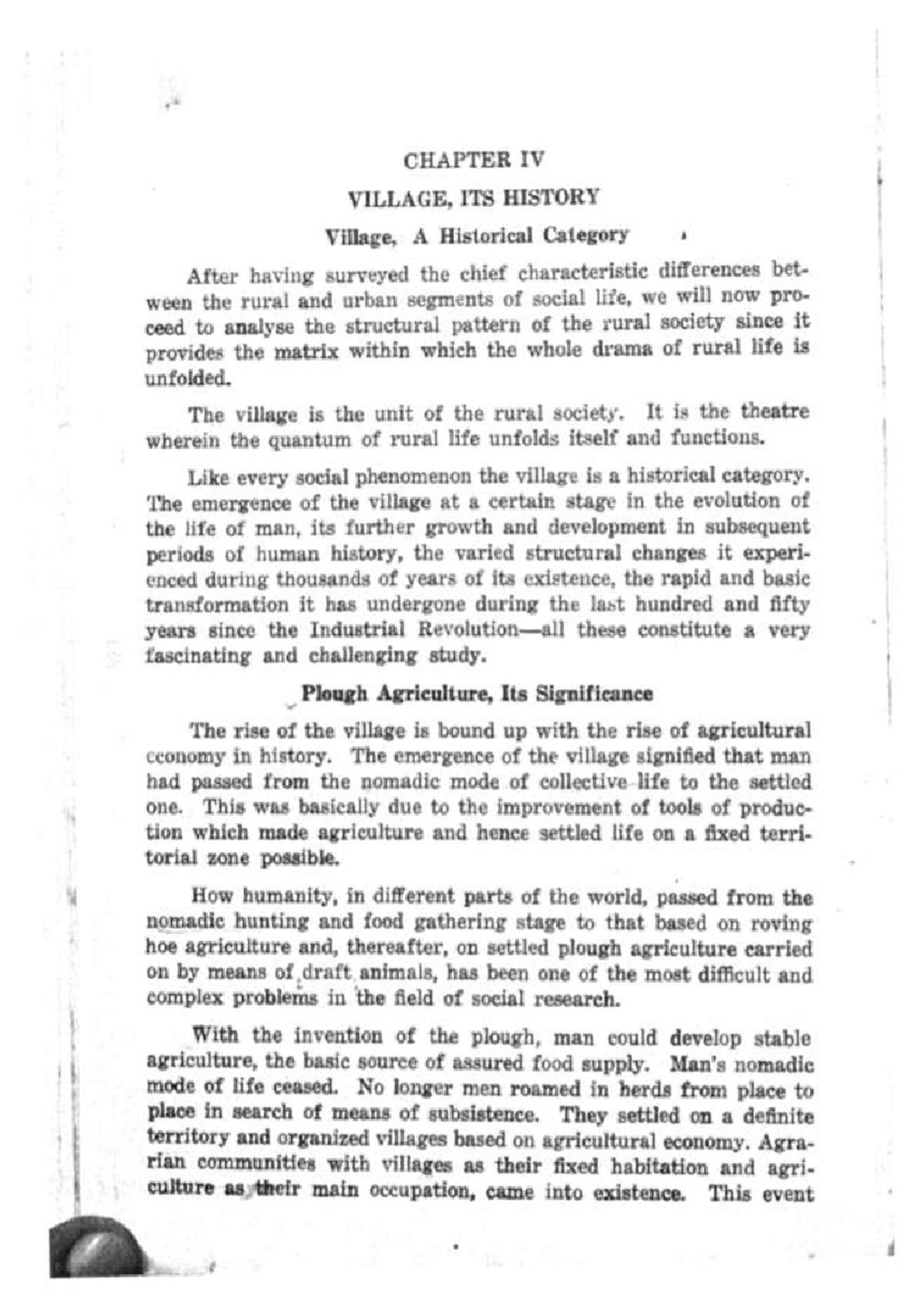CHAPTER IV: VILLAGE HISTORY AND AGRICULTURAL DEVELOPMENT - Studocu