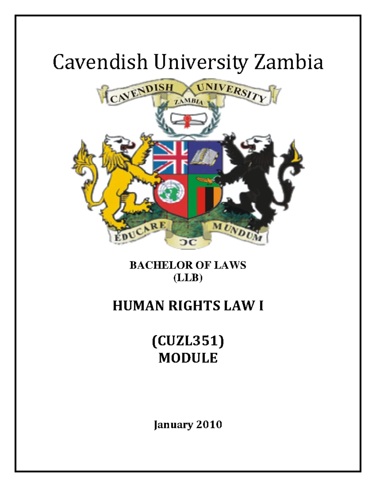 Human Rights Law Assignment 1: Justiciability and Its Implications ...