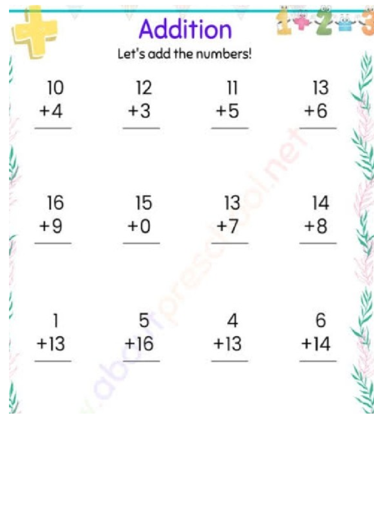 Grade 1 Math Activities: Addition Using Pictures - Studocu