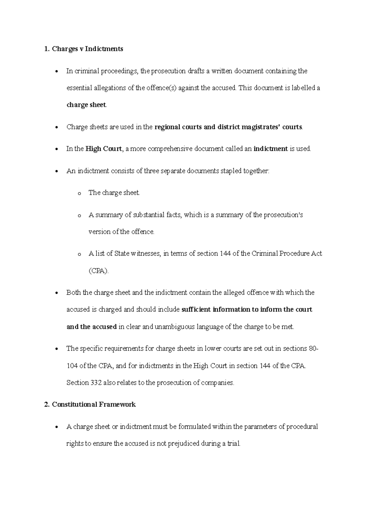 Charges and Indictments: Essential Notes for Criminal Law (CL 101 ...