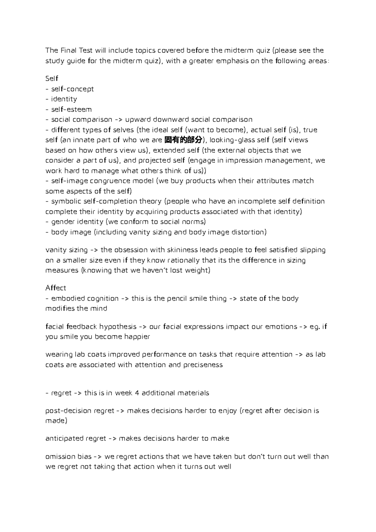 PSY 101: Final Exam Study Guide on Social Comparison & Decision-Making ...