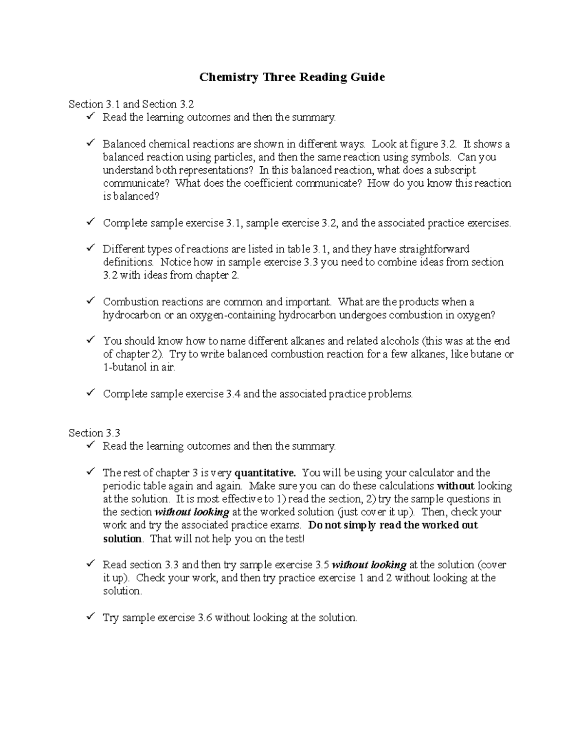 Chapter+3+reading+guide - Chemistry Three Reading Guide Section 3 and ...