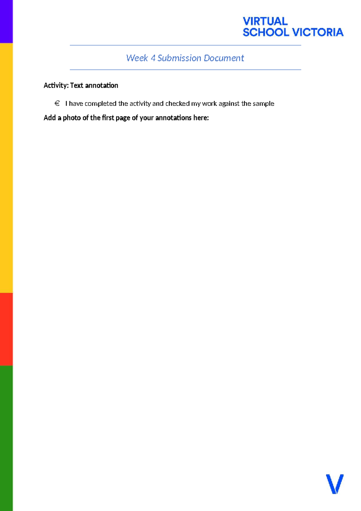 Week 4 Submission: Text Annotation Activity Guide - Studocu