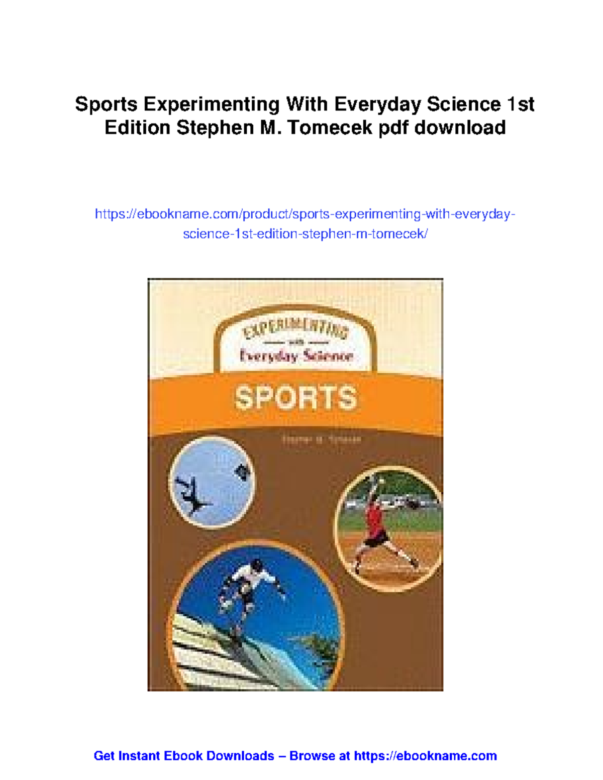 Sports Science Experiments: Understanding Athletic Performance EES 101 ...