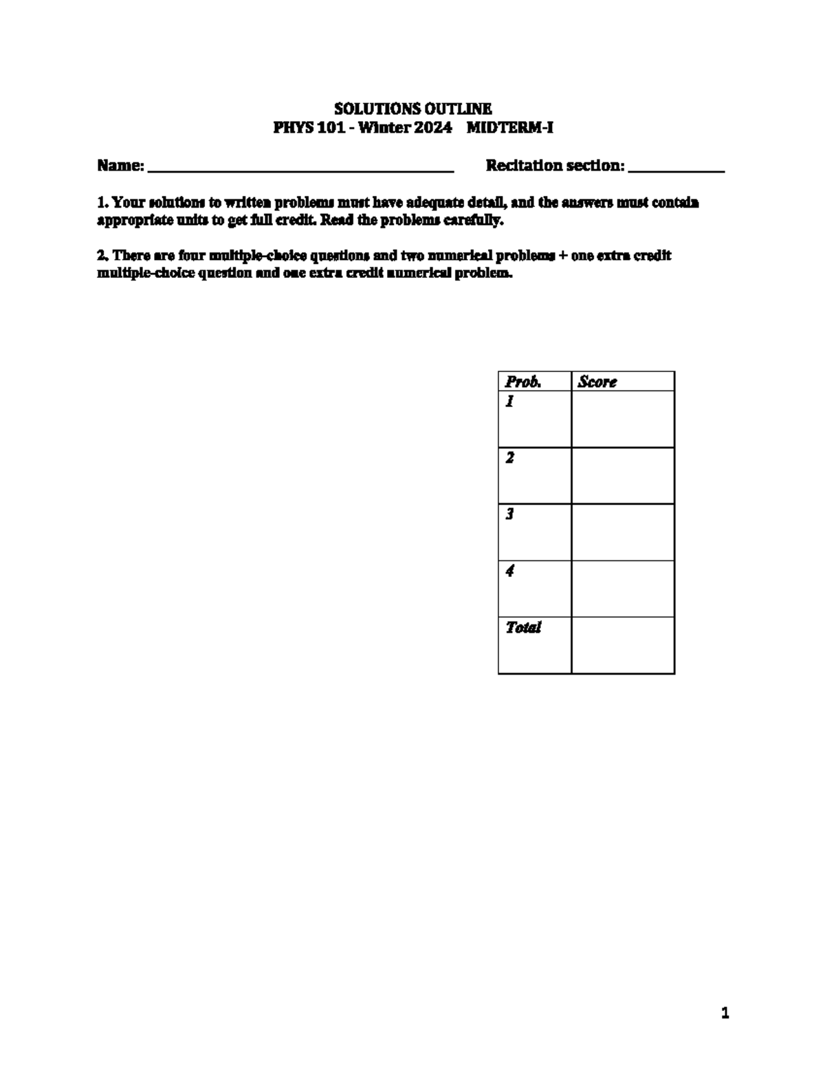 Midterm 1 2024 Answers and Explanations - Studocu