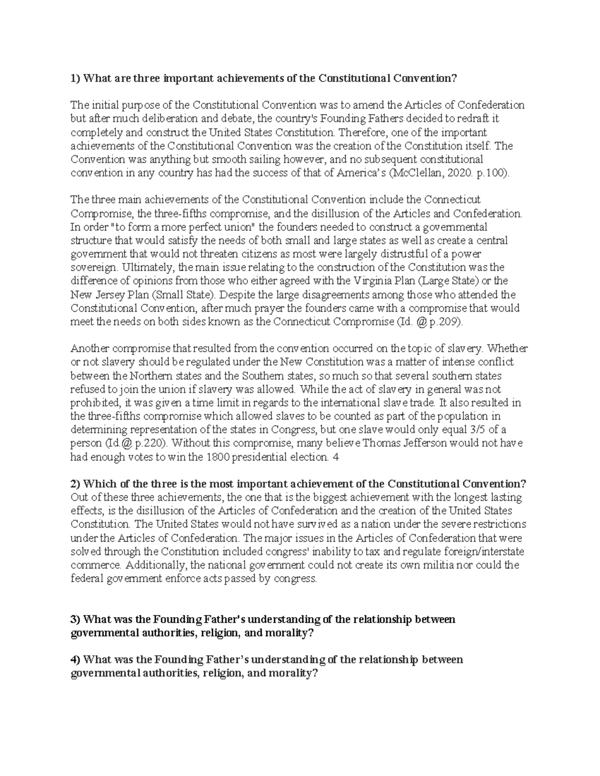 GOVT 421_D02: Religious Liberty & Constitutional Rights Analysis - Studocu