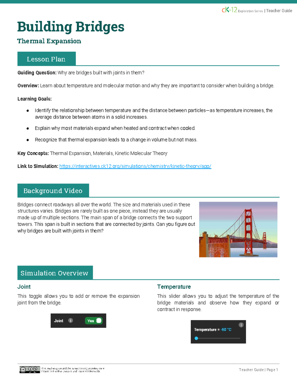 Building Bridges Lesson Plan: Understanding Thermal Expansion - Studocu