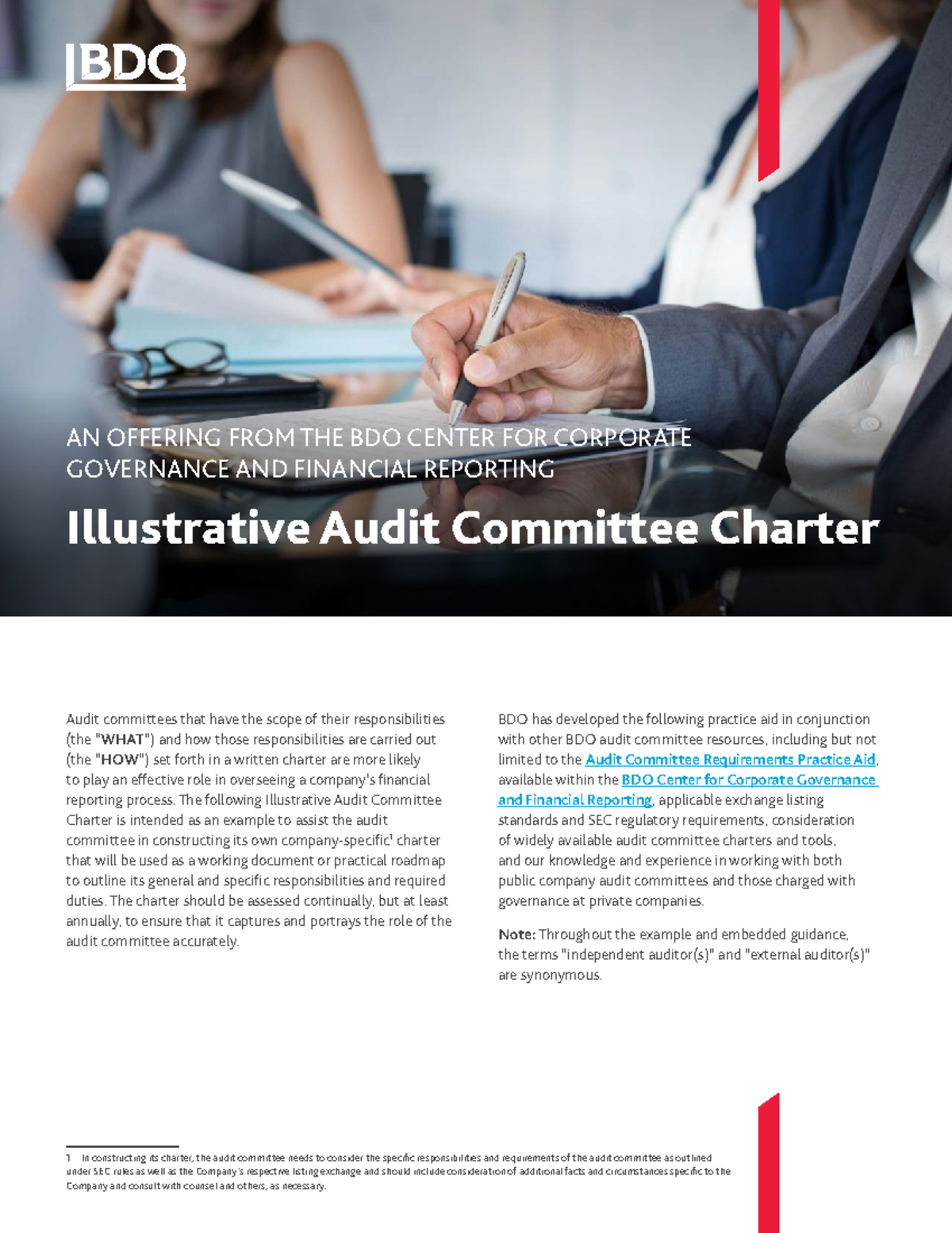 ASSR 6-19: Illustrated Audit Committee Charter Guide - Studocu