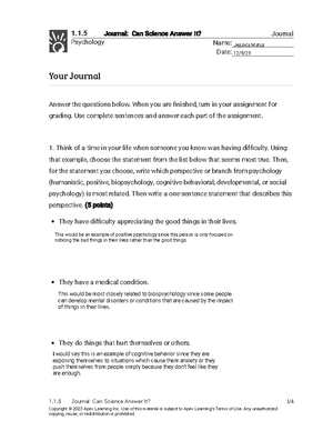 1.1.5 Journal - Your Journal (Journal) - Journal: Can Science 